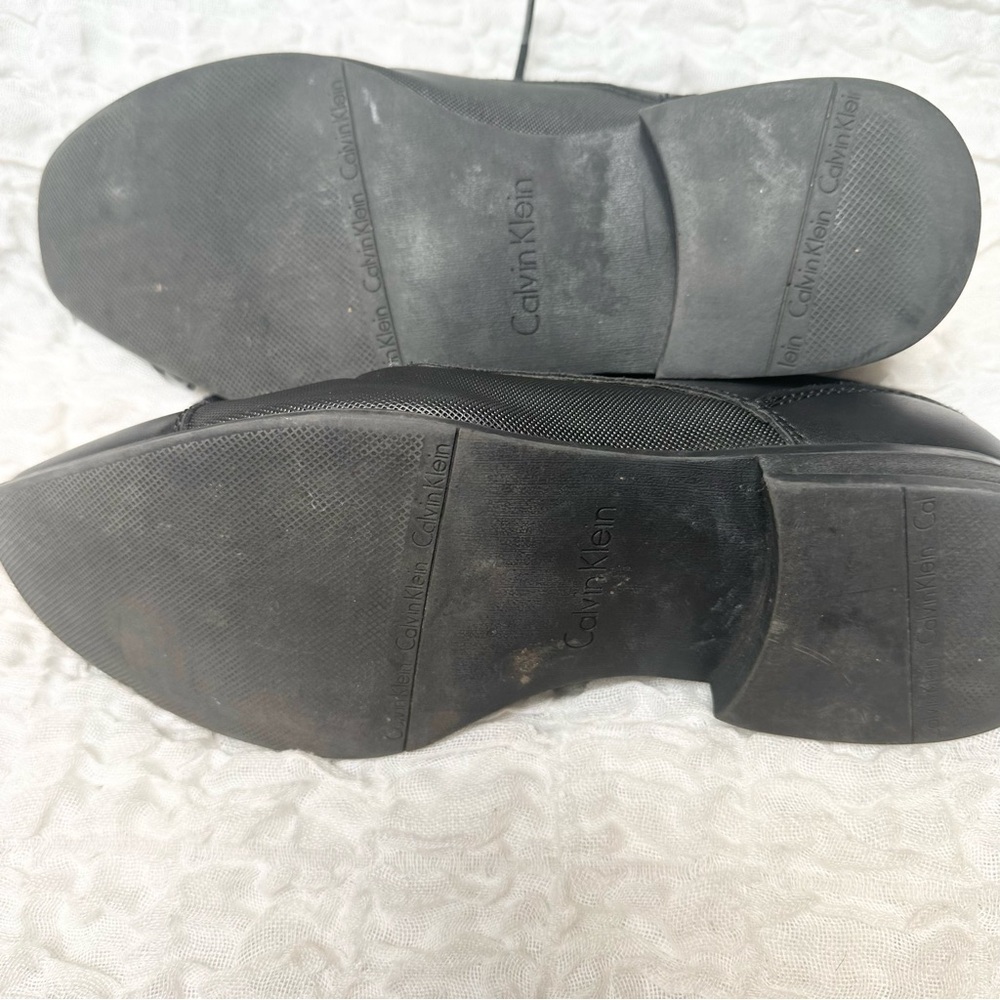 Calvin Klein Black Tuxedo Oxford Dress Shoes Cap Toe Men’s 7.5 - Picture 12 of 12